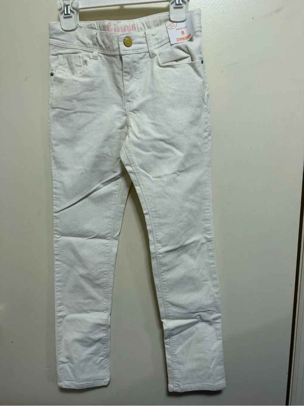 Gymboree set of two Light Pink & Cream Skinny Corduroy for Girls